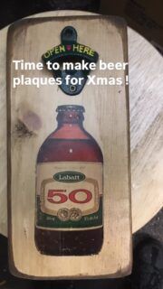 Hard at work in the shop making a popular beer openers!!