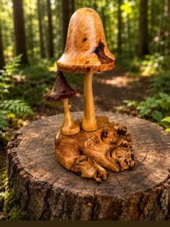 Maple Burl& Banksia Nut mushroom pod !